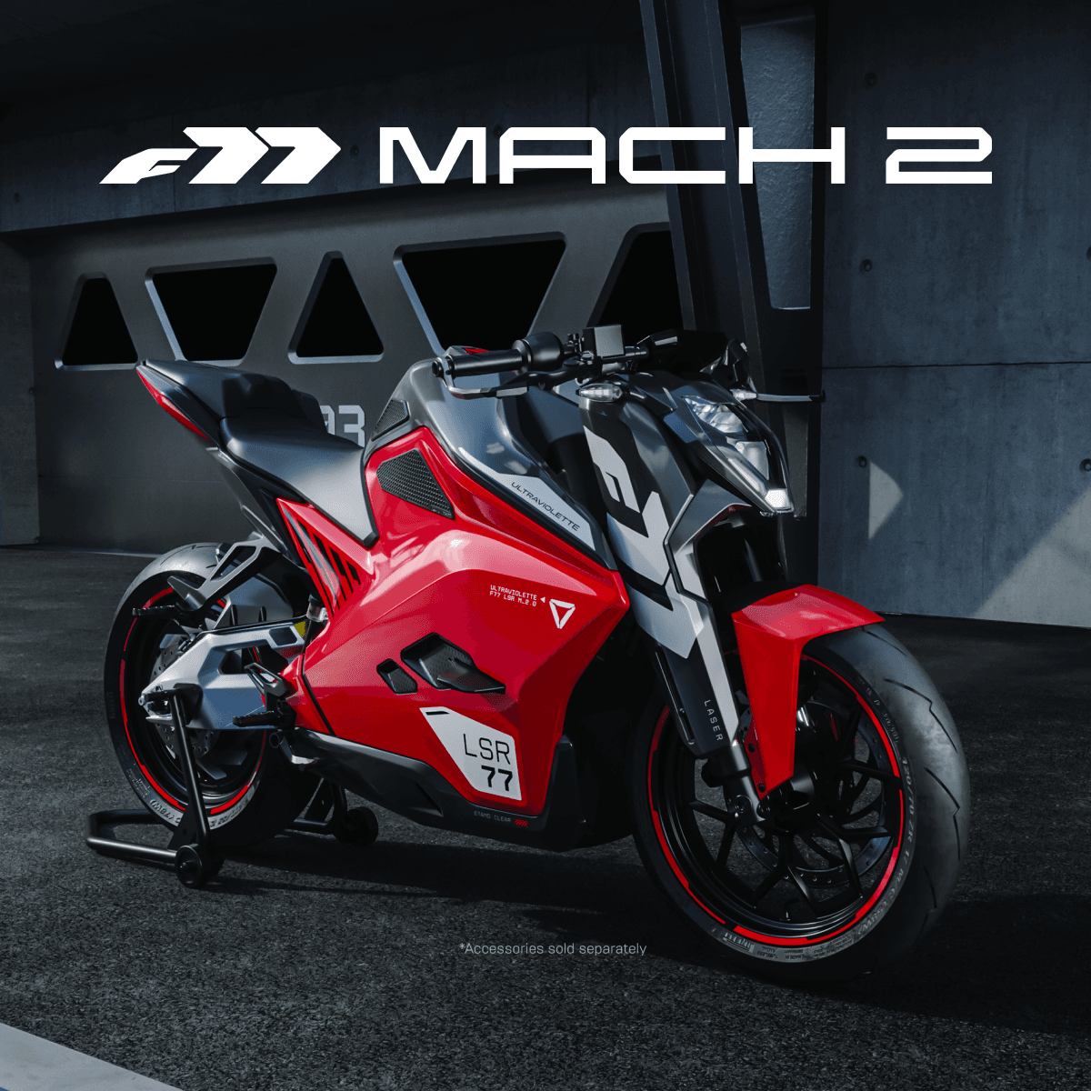 F77 Mach 2 in Turbo Red